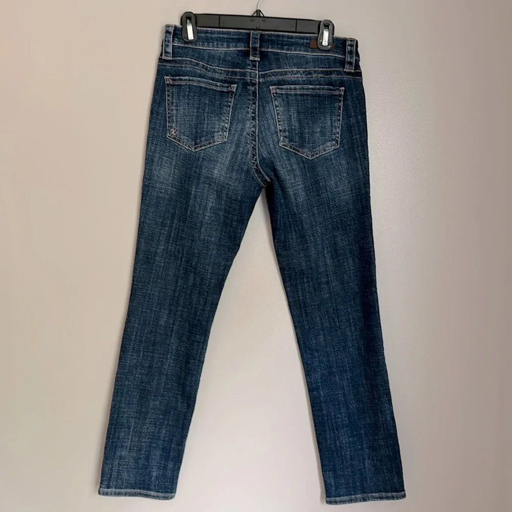 KUT from the Kloth Dark Wash Straight Leg Jeans